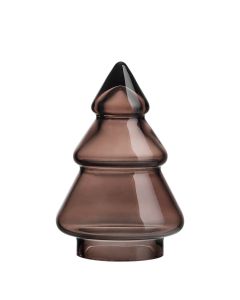 Hadeland Glassverk Gran Juletre Mørk Kakao 180mm 