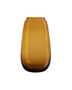 Hadeland Glassverk Siccori Vase 26cm Dyp Oker