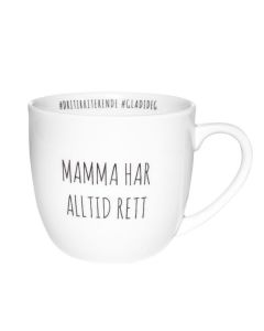 Porsgrunds Porselænsfabrik Hashtag Krus Mamma Har Alltid Rett